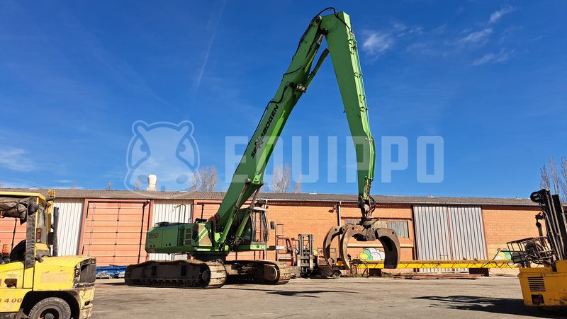 Sennebogen 850R avec grappin rotatif hydraulique - Avant droit - Pelle de manutention d’Occasion