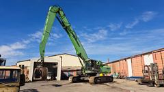 Sennebogen 850R with hydraulic rotating grapple - Left Front - Used Material Handling Excavator