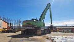 Sennebogen 850R with hydraulic rotating grapple - Right Back - Used Material Handling Excavator