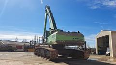 Sennebogen 850R avec grappin rotatif hydraulique - Arrière gauche - Pelle de manutention d’Occasion