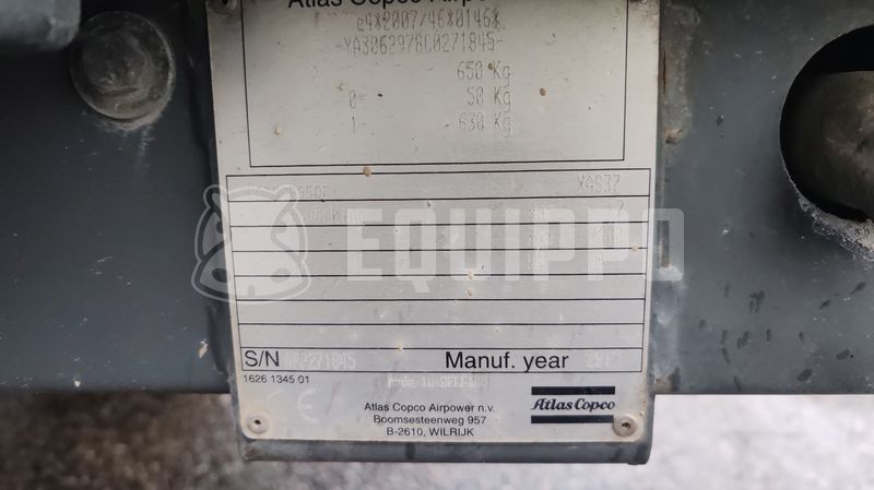 2012 Atlas Copco XAS 37 KD-48081451