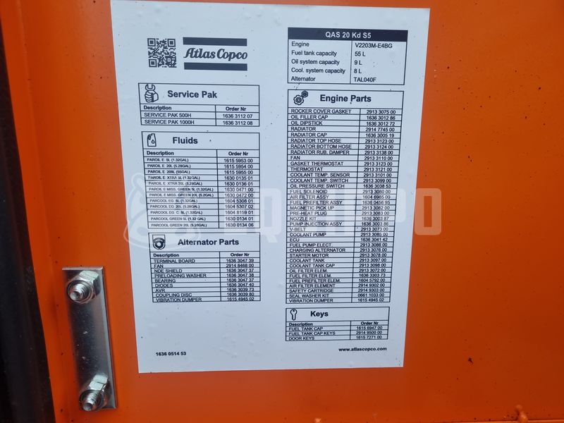 2024 Atlas Copco QAS 20-45022884