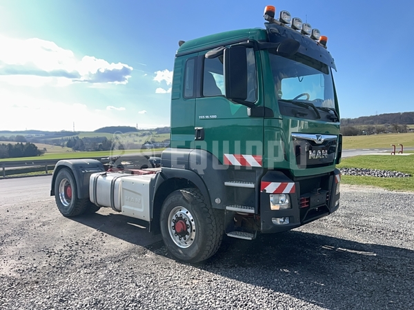 Bild des MAN TGS 18.500 4x4H BLS mit 2023 Kempf SKD 32/2 3-Wege-Kipper-Sattelauflieger